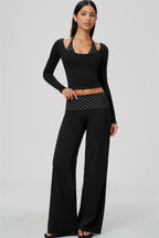 The Enliven Long Sleeve T-shirt Straight Leg Pants 2-Piece Set