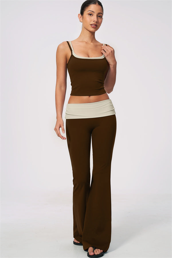 Flirt Tank + Flared Leggings