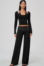 The Enliven Long Sleeve T-shirt Straight Leg Pants 2-Piece Set