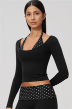 The Enliven Long Sleeve T-shirt Shorts 2-Piece Set