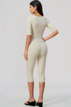 Sway Half Sleeve + Capri Leggings