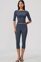 Sway Half Sleeve + Capri Leggings