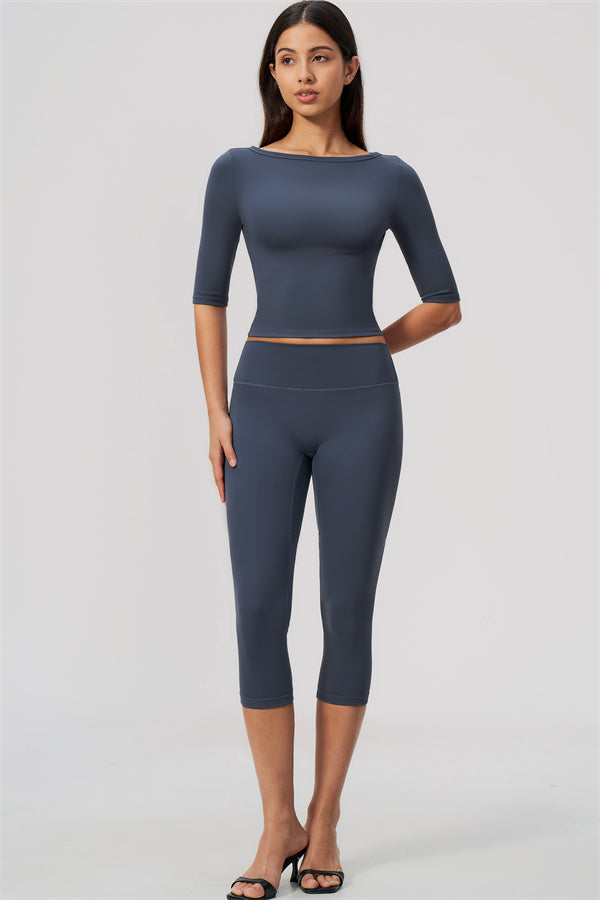 Sway Half Sleeve + Capri Leggings