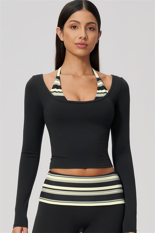 The Enliven Long Sleeve T-shirt Straight Leg Pants 2-Piece Set
