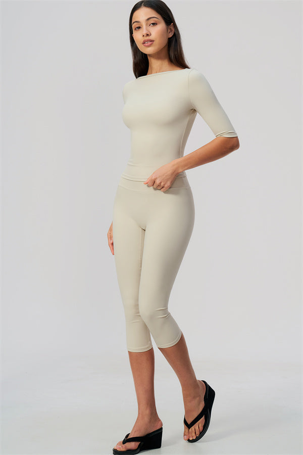 Sway Half Sleeve + Capri Leggings