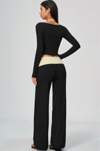 Twist Long Sleeve + Duo Pants