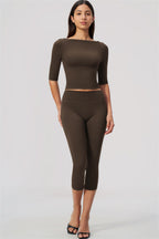 Sway Half Sleeve + Capri Leggings