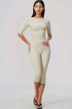 Sway Half Sleeve + Capri Leggings