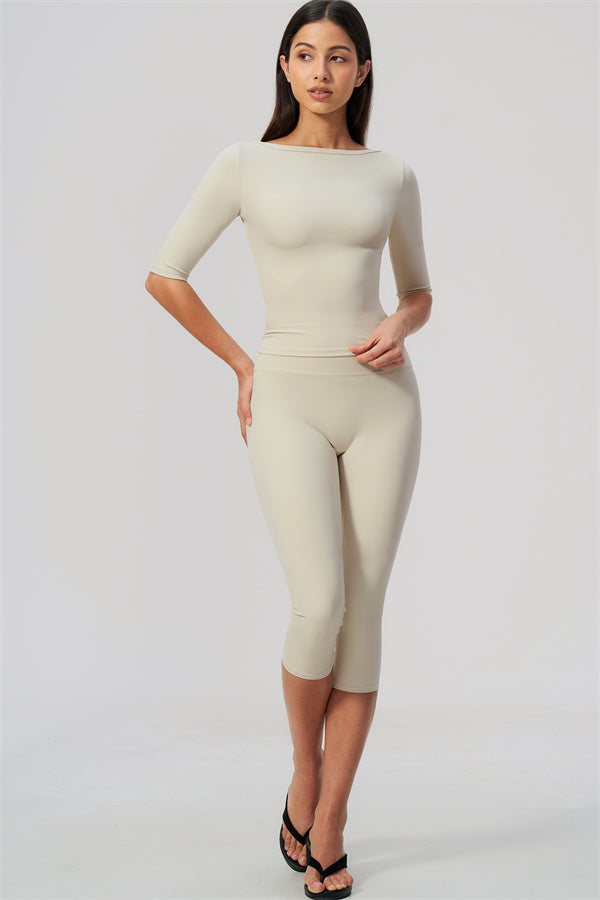 Sway Half Sleeve + Capri Leggings
