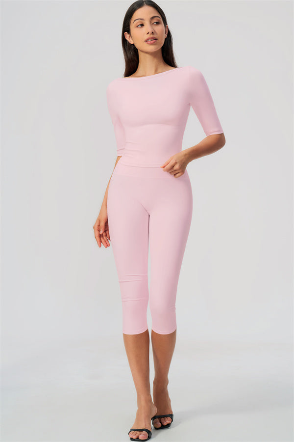 Sway Half Sleeve + Capri Leggings