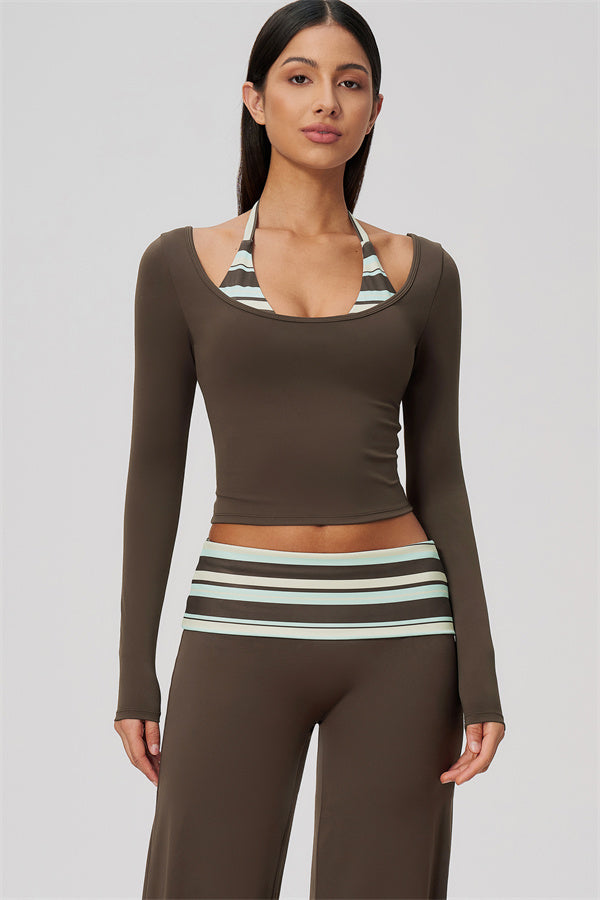 The Enliven Long Sleeve T-shirt Straight Leg Pants 2-Piece Set