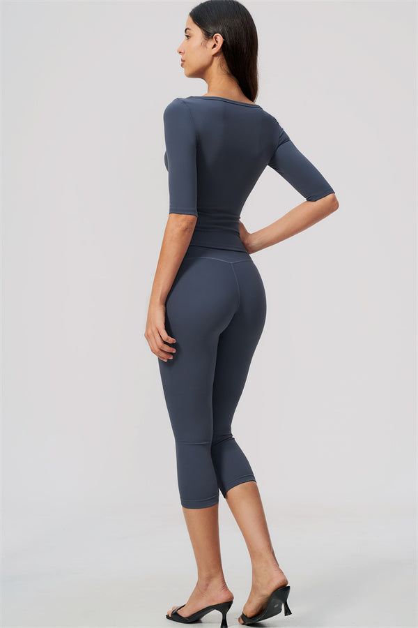 Sway Half Sleeve + Capri Leggings