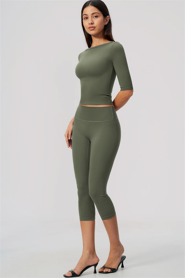 Sway Half Sleeve + Capri Leggings