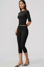 Sway Half Sleeve + Capri Leggings