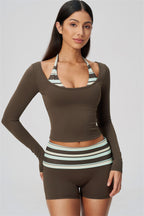 The Enliven Long Sleeve T-shirt Shorts 2-Piece Set