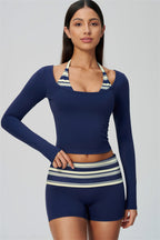 The Enliven Long Sleeve T-shirt Shorts 2-Piece Set