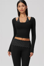The Enliven Long Sleeve T-shirt Capri Leggings 2-Piece Set