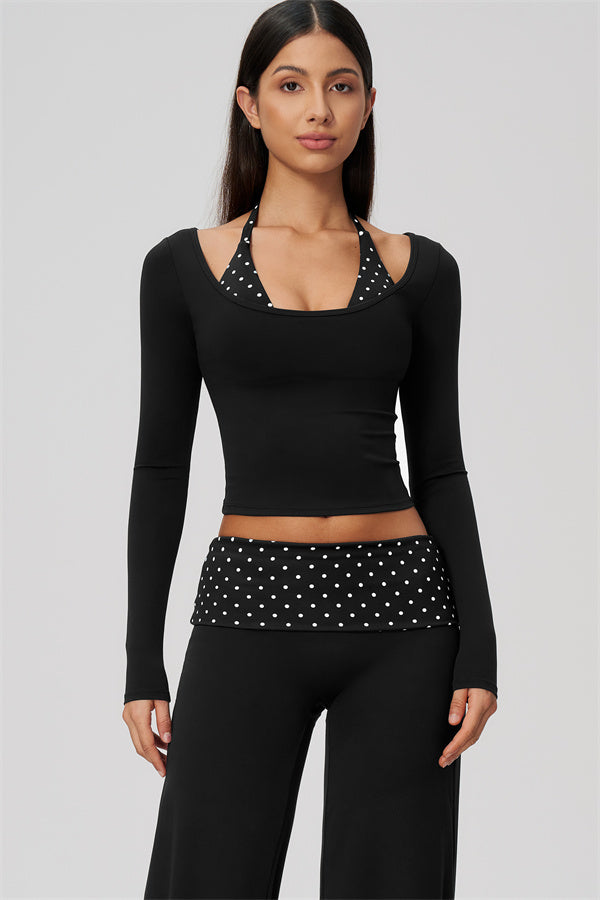 The Enliven Long Sleeve T-shirt Straight Leg Pants 2-Piece Set