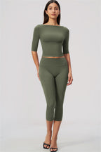 Sway Half Sleeve + Capri Leggings
