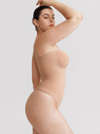 Wholesale Seamless Buttery Soft Strapless Tummy Control  Thong Bodysuit SPU