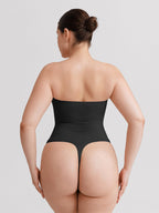 Wholesale Seamless Buttery Soft Strapless Tummy Control  Thong Bodysuit SPU