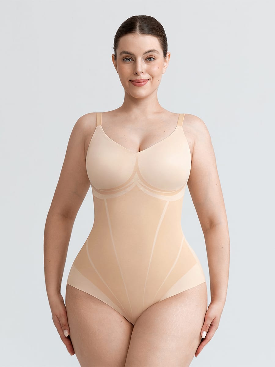 Wholesale Liquid LYCRA™ Light Shaping V-Neck Bodybriefer SPU