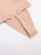 Wholesale Seamless V Neck Ruched Bust Tummy Control Thong Shaping Bodysuit SPU
