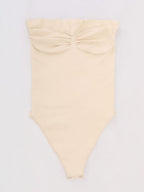 Wholesale Seamless Buttery Soft Strapless Tummy Control  Thong Bodysuit SPU