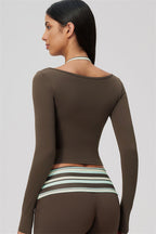 The Enliven Long Sleeve T-shirt Capri Leggings 2-Piece Set