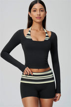 The Enliven Long Sleeve T-shirt Shorts 2-Piece Set