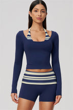 The Enliven Long Sleeve T-shirt Shorts 2-Piece Set