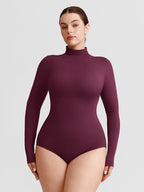 Wholesale Butter Soft Seamless Snap Crotch Bodysuit Second Skin Stretch Shapewear SPU