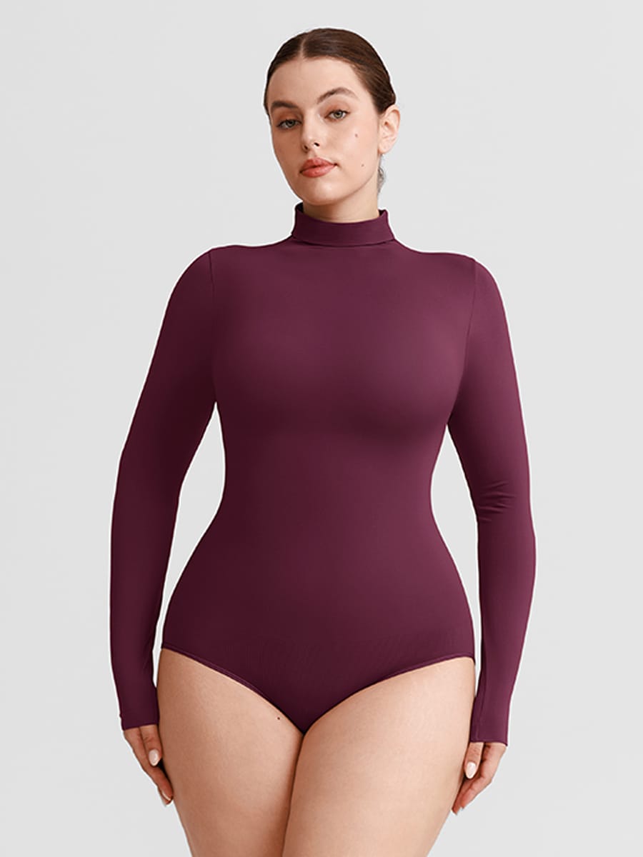 Wholesale Butter Soft Seamless Snap Crotch Bodysuit Second Skin Stretch Shapewear SPU
