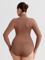 Wholesale Butter Soft Seamless Snap Crotch Bodysuit Second Skin Stretch Shapewear SPU