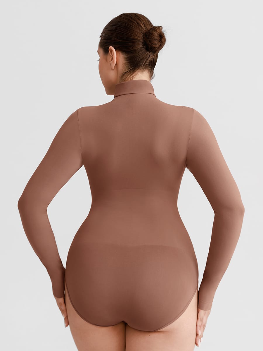 Wholesale Butter Soft Seamless Snap Crotch Bodysuit Second Skin Stretch Shapewear SPU