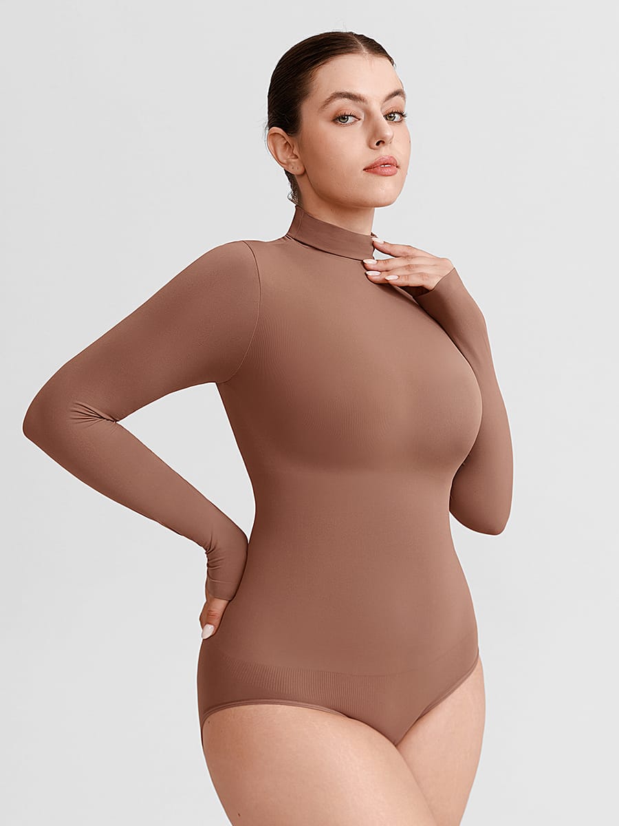 Wholesale Butter Soft Seamless Snap Crotch Bodysuit Second Skin Stretch Shapewear SPU