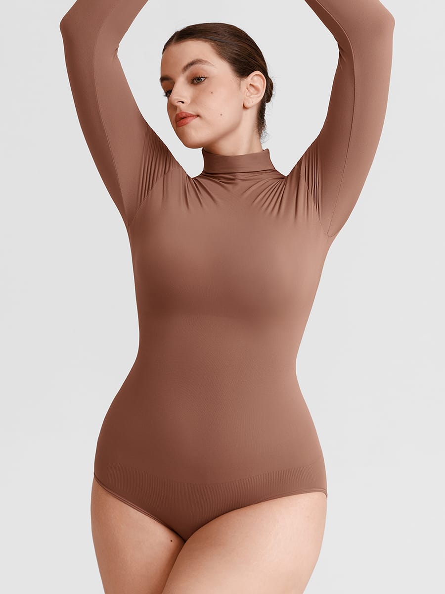 Wholesale Butter Soft Seamless Snap Crotch Bodysuit Second Skin Stretch Shapewear SPU