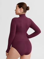 Wholesale Butter Soft Seamless Snap Crotch Bodysuit Second Skin Stretch Shapewear SPU