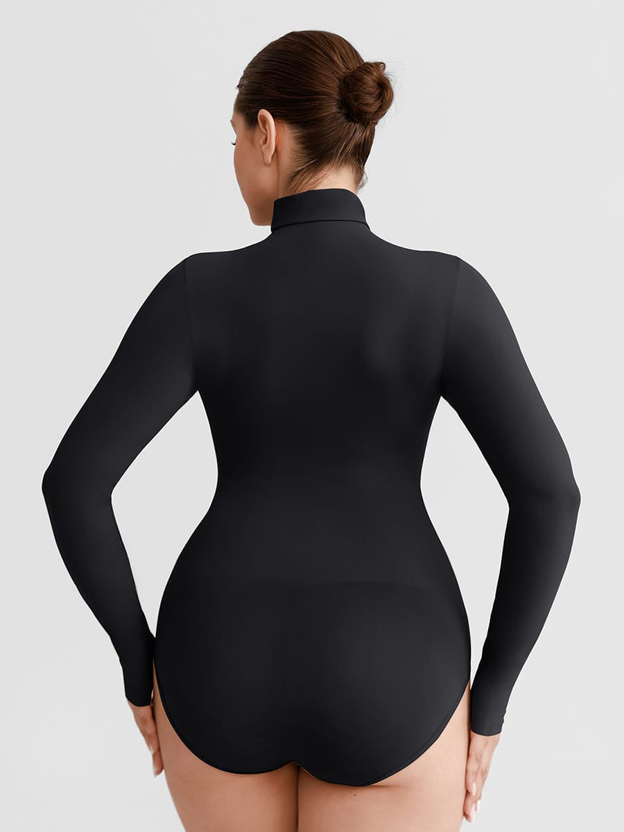 Wholesale Butter Soft Seamless Snap Crotch Bodysuit Second Skin Stretch Shapewear SPU