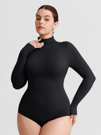 Wholesale Butter Soft Seamless Snap Crotch Bodysuit Second Skin Stretch Shapewear SPU