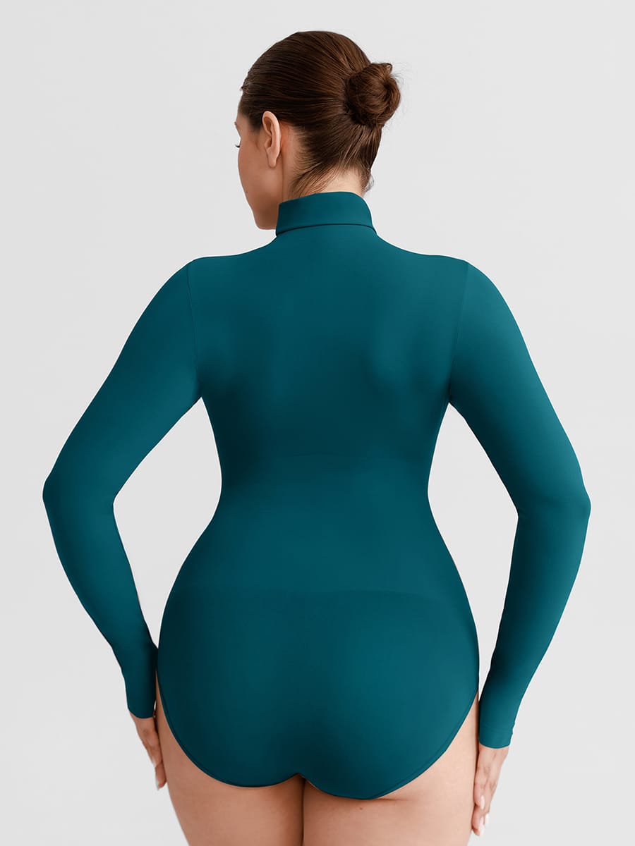 Wholesale Butter Soft Seamless Snap Crotch Bodysuit Second Skin Stretch Shapewear SPU