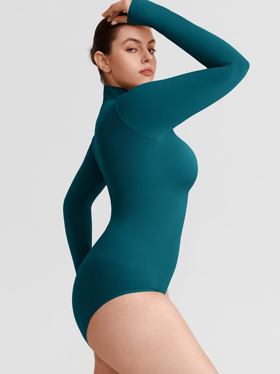 Wholesale Butter Soft Seamless Snap Crotch Bodysuit Second Skin Stretch Shapewear SPU
