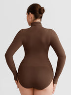 Wholesale Butter Soft Seamless Snap Crotch Bodysuit Second Skin Stretch Shapewear SPU