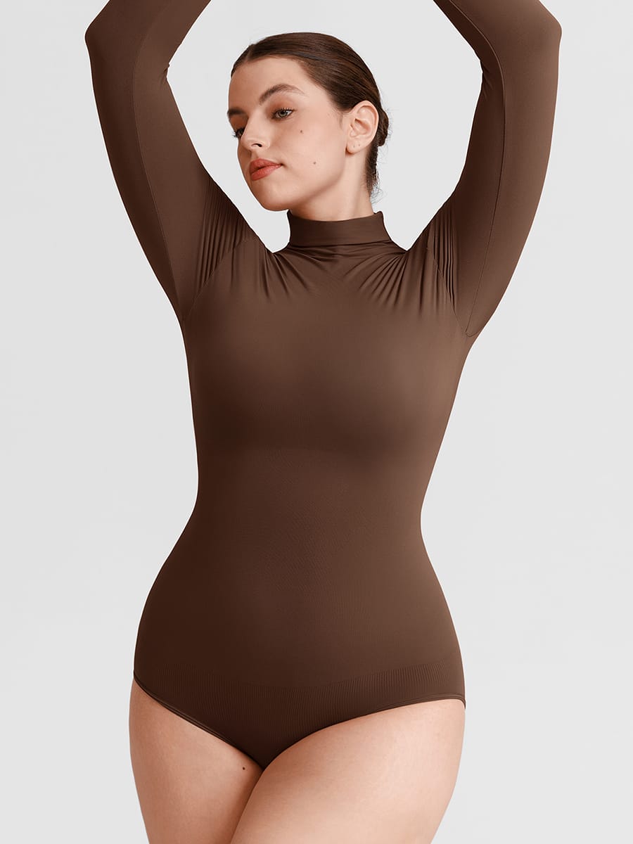 Wholesale Butter Soft Seamless Snap Crotch Bodysuit Second Skin Stretch Shapewear SPU