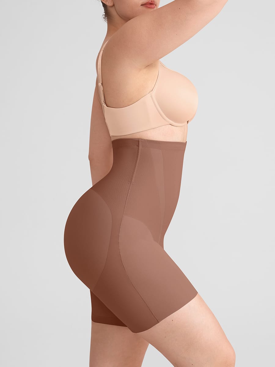 Wholesale Seamless Shapewear Shorts Tummy Control Butt Lifter Thigh Slimming SPU