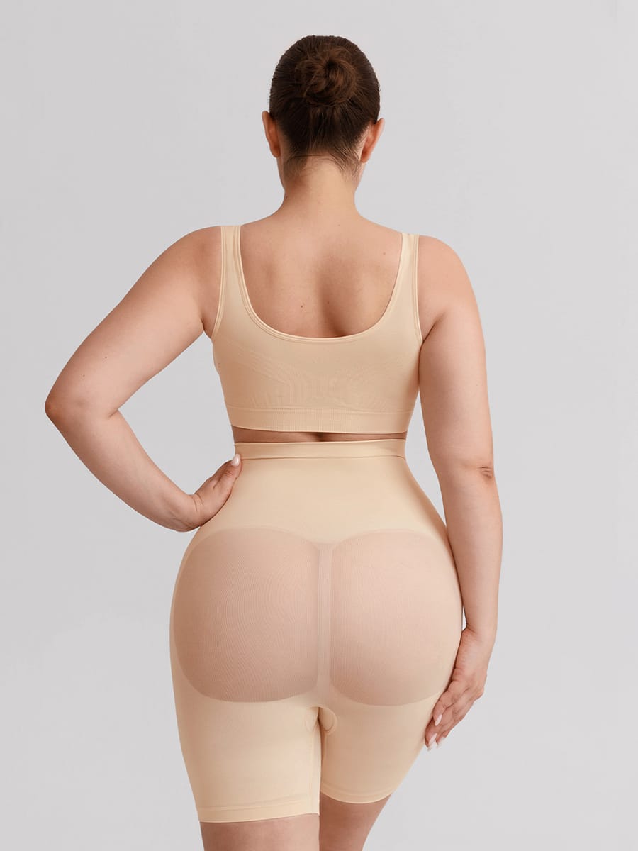 Wholesale Seamless High Waist Boyshort Shapewear Tummy Control Butt Lifting Shorts SPU