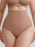 Wholesale Seamless High Waist Tummy Control Briefs Anti Slip Silicone Shaping Panties SPU