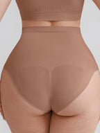 Wholesale Seamless High Waist Tummy Control Briefs Anti Slip Silicone Shaping Panties SPU