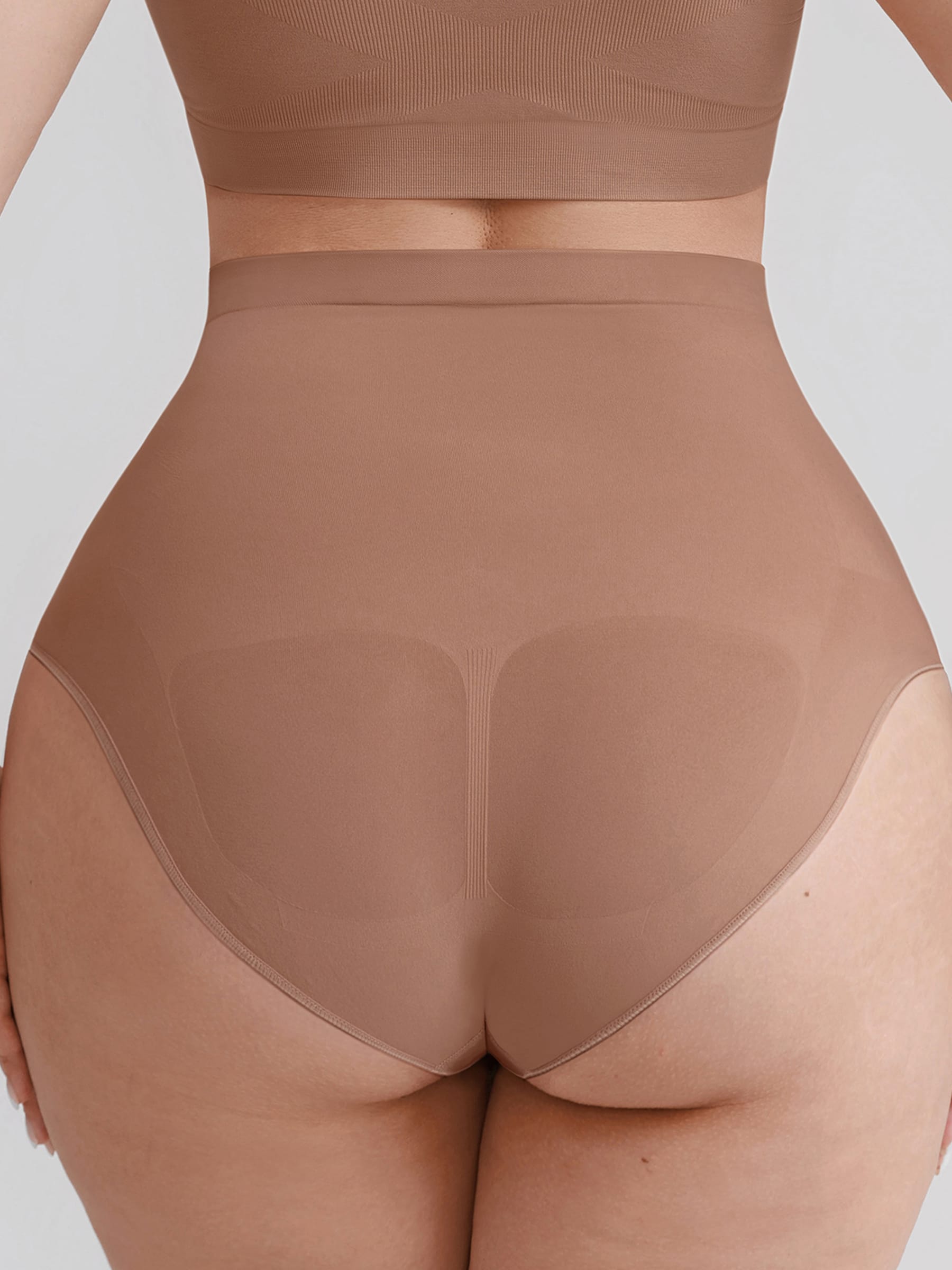 Wholesale Seamless High Waist Tummy Control Briefs Anti Slip Silicone Shaping Panties SPU