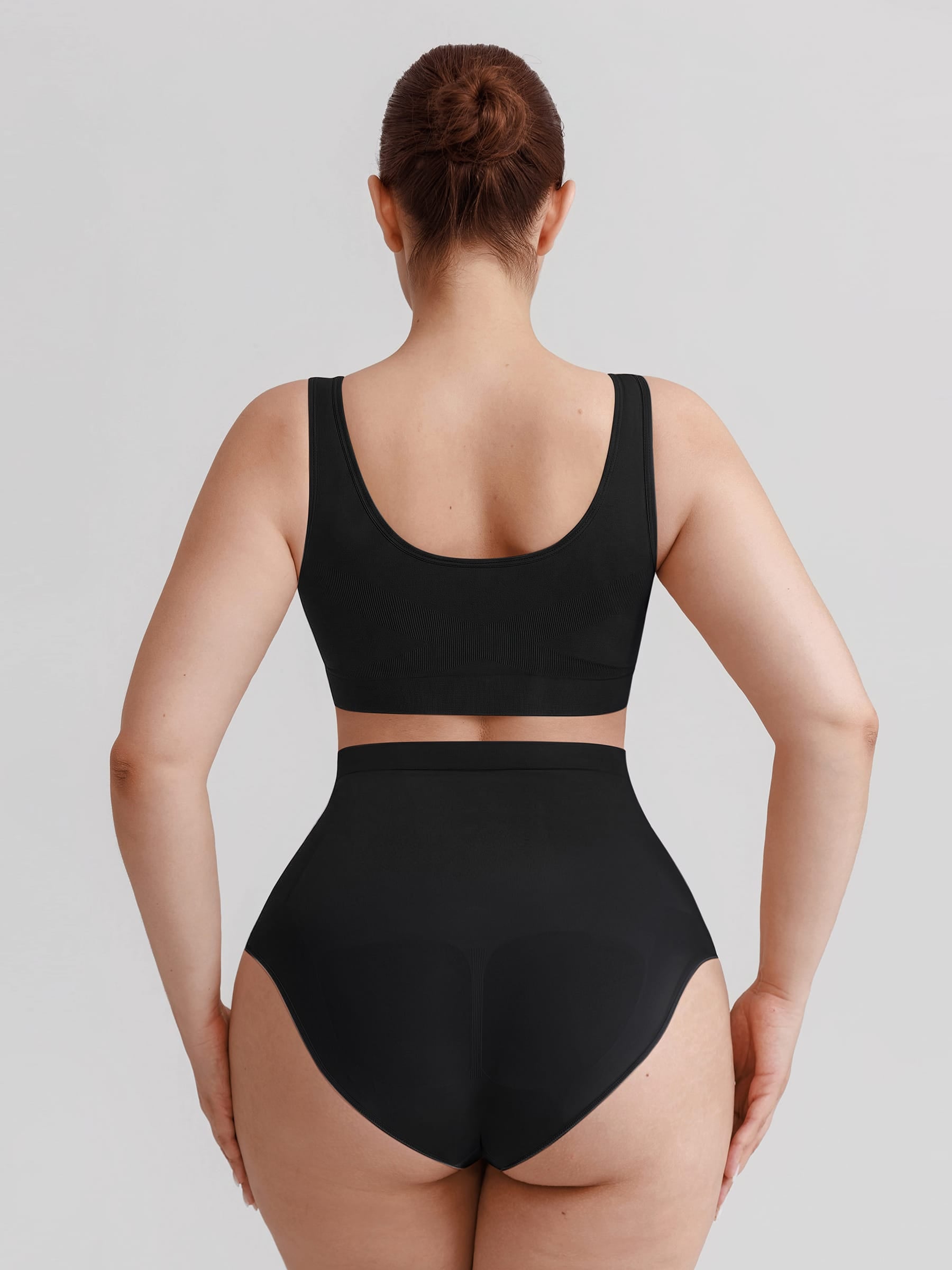 Wholesale Seamless High Waist Tummy Control Briefs Anti Slip Silicone Shaping Panties SPU